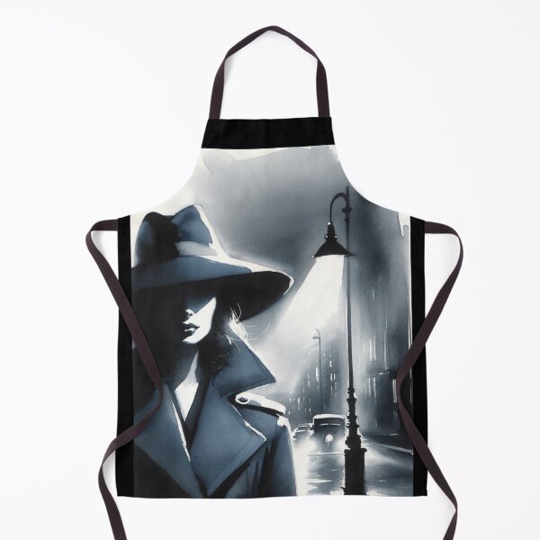 Item preview, Noir Vintage Woman in a Blue Coat designed and sold by RESToRAPTOR.