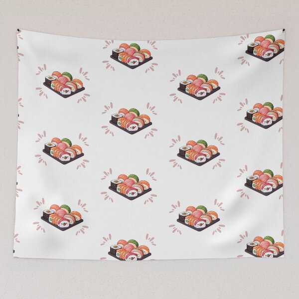 Item preview, adorable sushi with pink dots designed and sold by kawaiiii2.