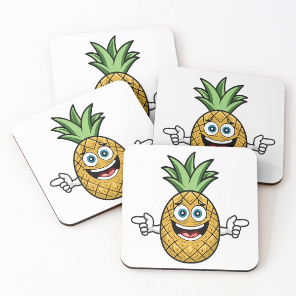 Item preview, Pineapple Fruit Mascot Cartoon  designed and sold by LinleeFashion.