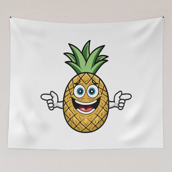 Item preview, Pineapple Fruit Mascot Cartoon  designed and sold by LinleeFashion.