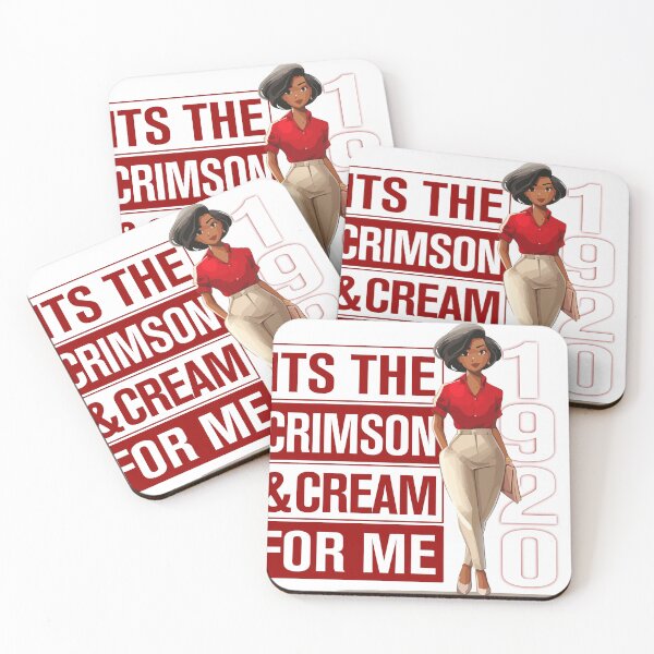 Item preview, Delta Sigma Theta: "It's the Crimson & Cream for Me" - v.3 designed and sold by NicoStreet | Fyber7 Archive.