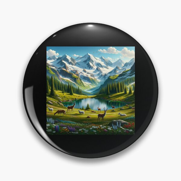 Item preview, Springtime Serenity Alpine Wonderland designed and sold by BestArtByArvind.