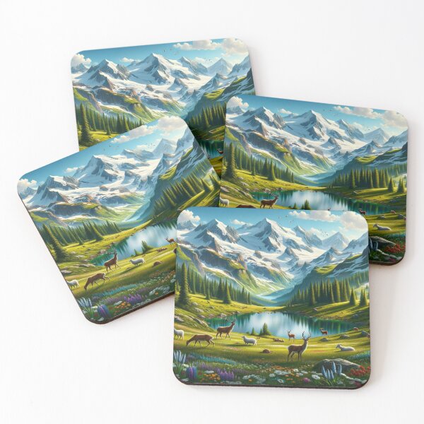 Item preview, Springtime Serenity Alpine Wonderland designed and sold by BestArtByArvind.