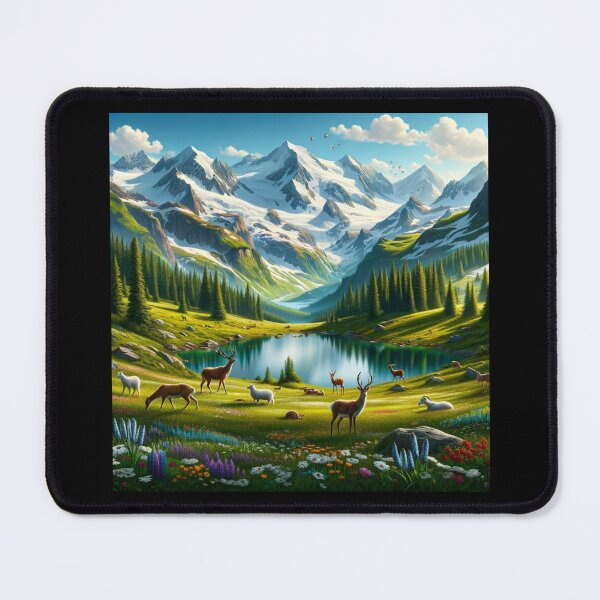 Item preview, Springtime Serenity Alpine Wonderland designed and sold by BestArtByArvind.