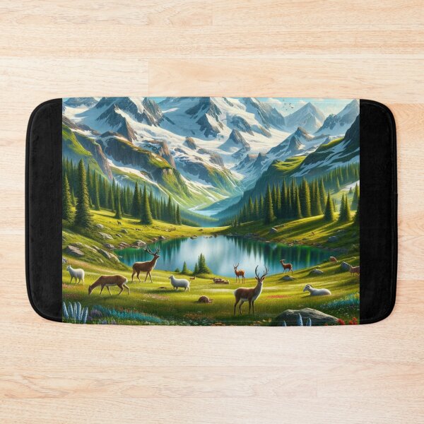 Item preview, Springtime Serenity Alpine Wonderland designed and sold by BestArtByArvind.