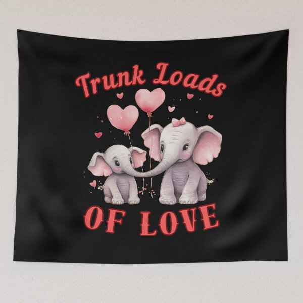 Item preview, Trunk Loads Of Love. colorful elephant designed and sold by ElephantVibes.