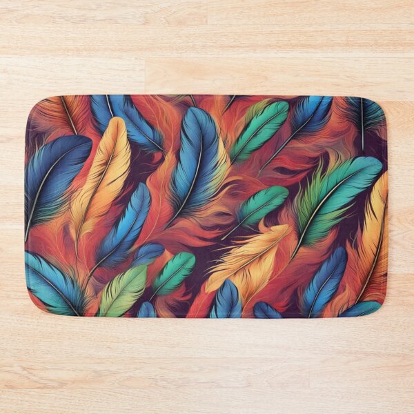 Item preview, Abstract Colorful Feather Pattern designed and sold by calibrit.