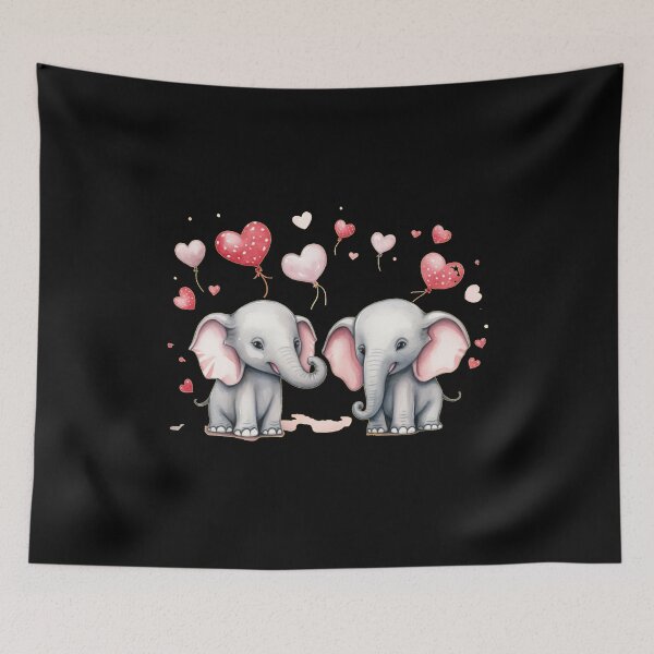 Item preview, Valentine Elephant designed and sold by ElephantVibes.