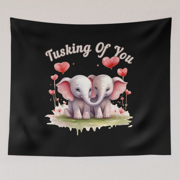 Item preview, Tusking Of You. elephant head designed and sold by ElephantVibes.