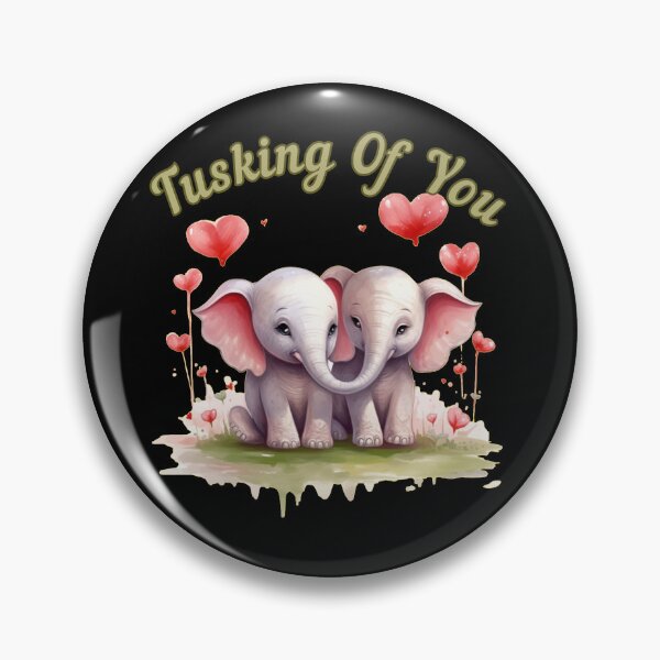 Item preview, Tusking Of You. elephant face designed and sold by ElephantVibes.