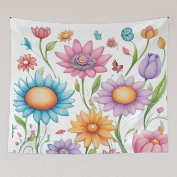 Item preview, flores de colores designed and sold by norachiang.