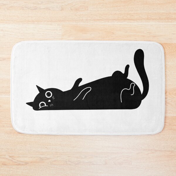 Item preview, cute black cat designed and sold by browide.