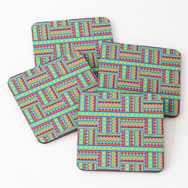 Item preview, Beautiful Boho Band of Color Seamless Tile designed and sold by Sharon Schwalbe.
