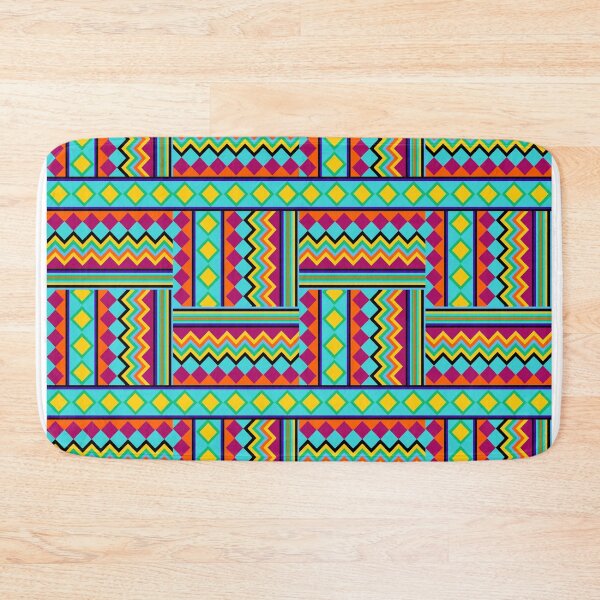 Item preview, Beautiful Boho Band of Color Seamless Tile designed and sold by Sharon Schwalbe.