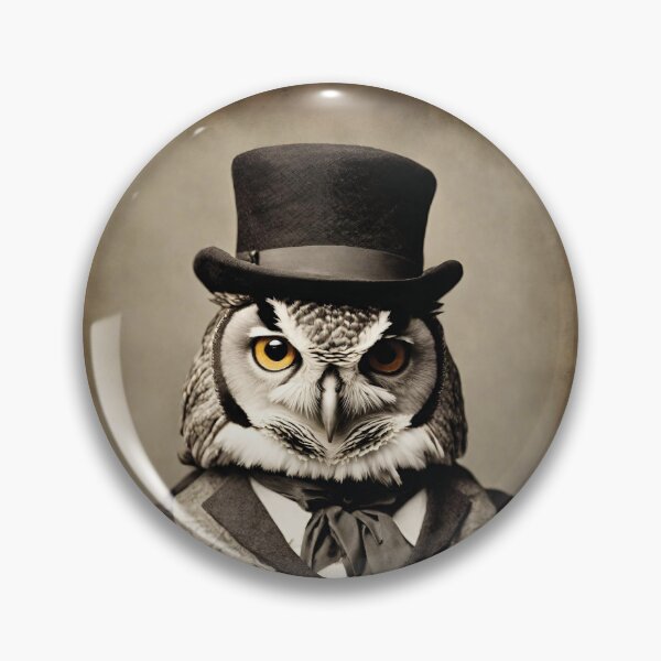 Item preview, Owl Portrait Victorian Artistic Gift Fashion Animal  designed and sold by popanato.