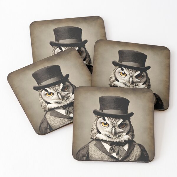 Item preview, Owl Portrait Victorian Artistic Gift Fashion Animal  designed and sold by popanato.