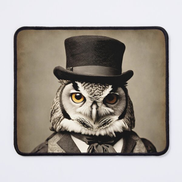 Item preview, Owl Portrait Victorian Artistic Gift Fashion Animal designed and sold by popanato.