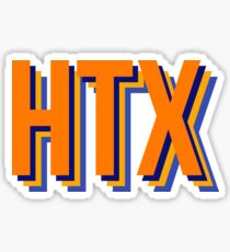 HTX in orange & blue Sticker