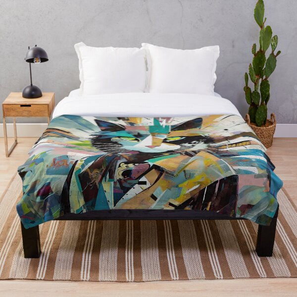 Item preview, Abstract Feline Fascination: Contemporary Cat Artwork designed and sold by bsilvia.