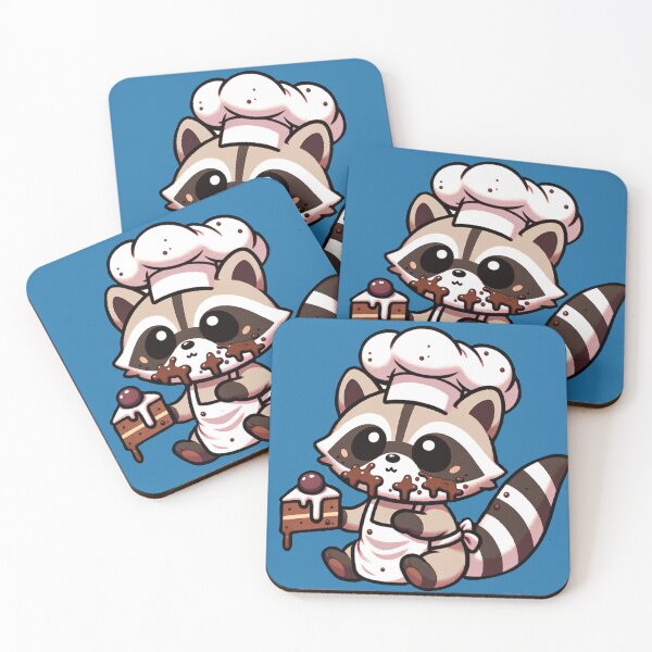 Item preview, A cute and Messy Chibi Style Raccoon Chef designed and sold by ScroggMcGoose.