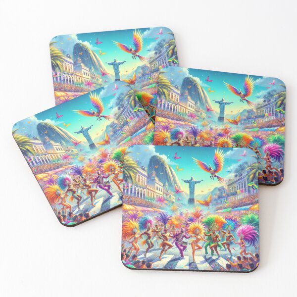 Item preview, Carnival Colors Río's Festive Celebration designed and sold by BestArtByArvind.