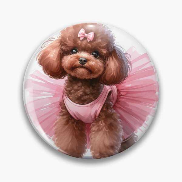 Item preview, Ballerina Poodle in A Pink Tutu designed and sold by toypoodlemom.