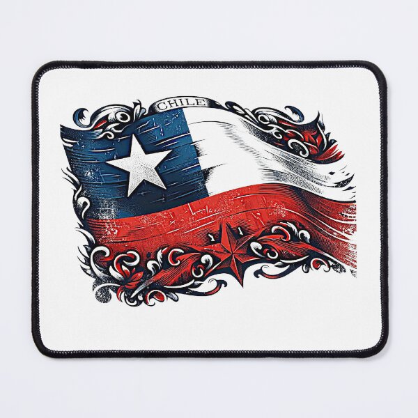 Item preview, Distressed Chilean Flag Country Art designed and sold by SambaStyles.
