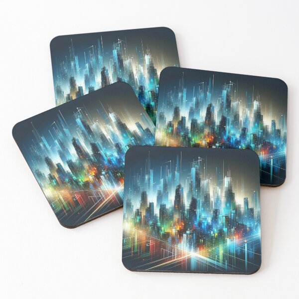 Item preview, Vibrant Urban Geometry designed and sold by BestArtByArvind.