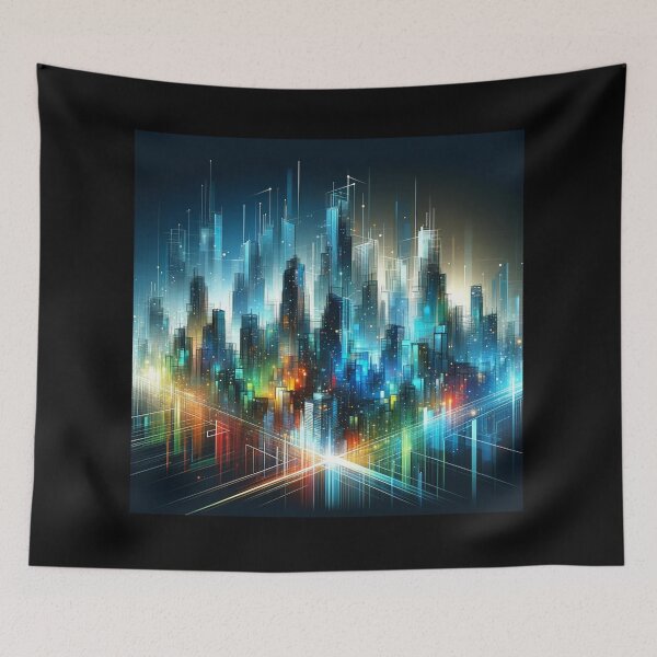 Item preview, Vibrant Urban Geometry designed and sold by BestArtByArvind.