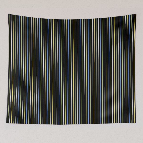Item preview, Candy Stripes in Blue, Green & Yellow on Black designed and sold by LoreliDesigns.