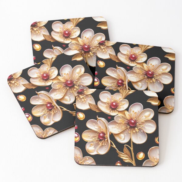 Item preview, Fantasy flowers in drops of dew Colors cherry designed and sold by aipaint.