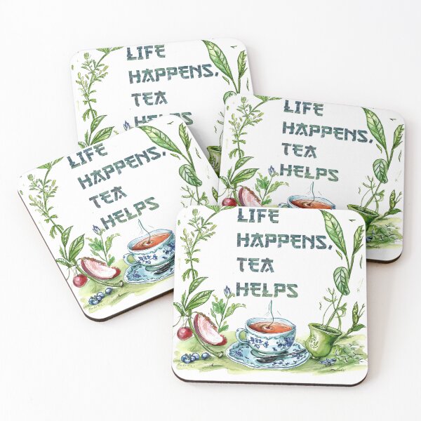 Item preview, Life happens,Tea Helps designed and sold by shoppwithus.