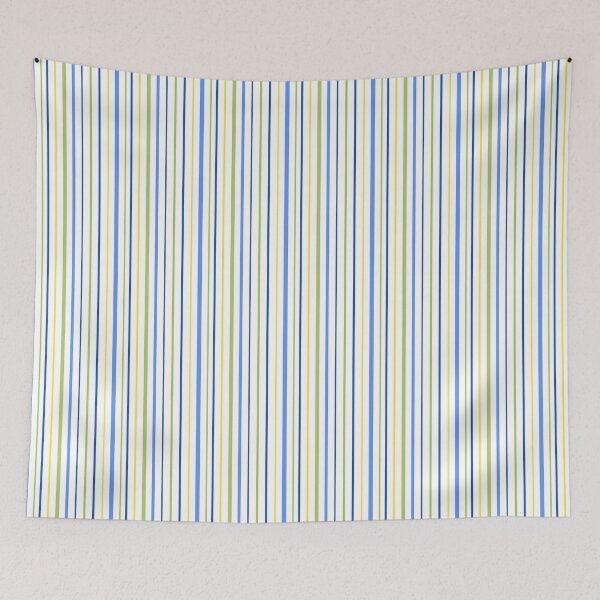 Item preview, Candy Stripes in Blue, Green & Yellow on Black designed and sold by LoreliDesigns.