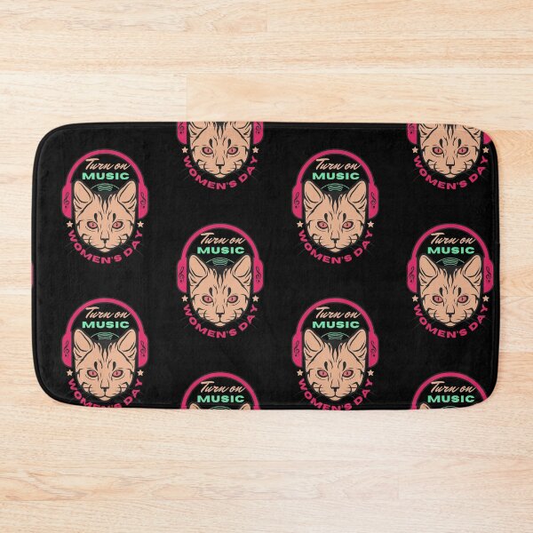 Item preview, Turn on Music Women's Day|Music|Cat headset|8th March|Women designed and sold by ButterflyDsgns6.