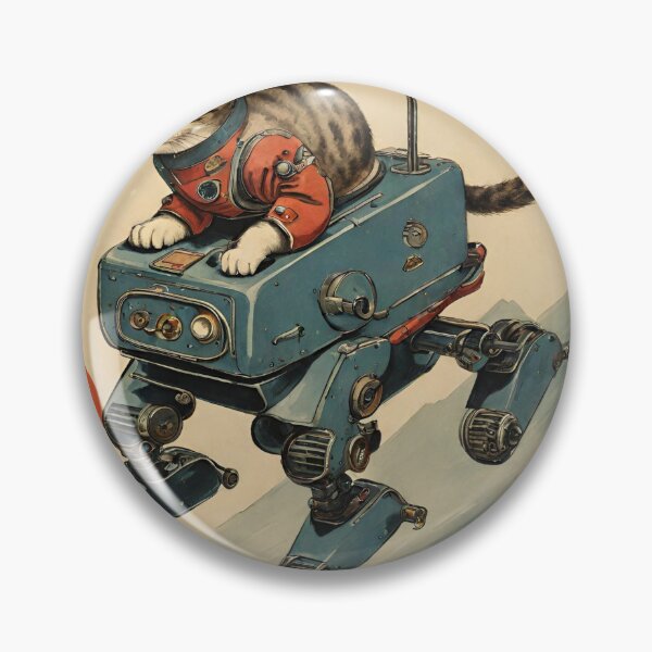 Item preview, Cat + Robot (adventure!) designed and sold by BoxcarDesigns.