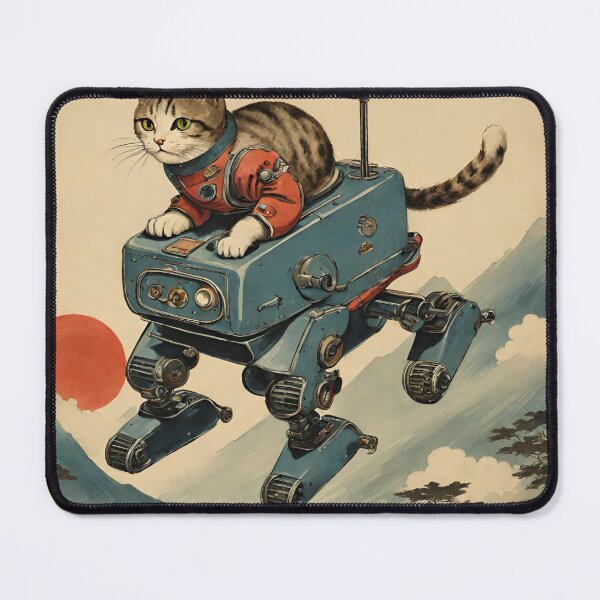 Item preview, Cat + Robot (adventure!) designed and sold by BoxcarDesigns.