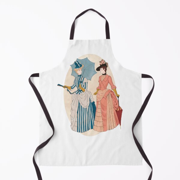 Item preview, Historical Costume 1880s Watercolor Fashion Illustration designed and sold by MariOyama.