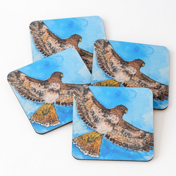 Item preview, red tailed hawk designed and sold by hallendrea.