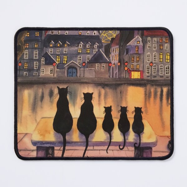 Item preview, Cats Family Looking At The Sunset designed and sold by Clitus.