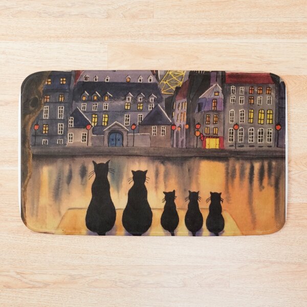 Item preview, Cats Family Looking At The Sunset designed and sold by Clitus.