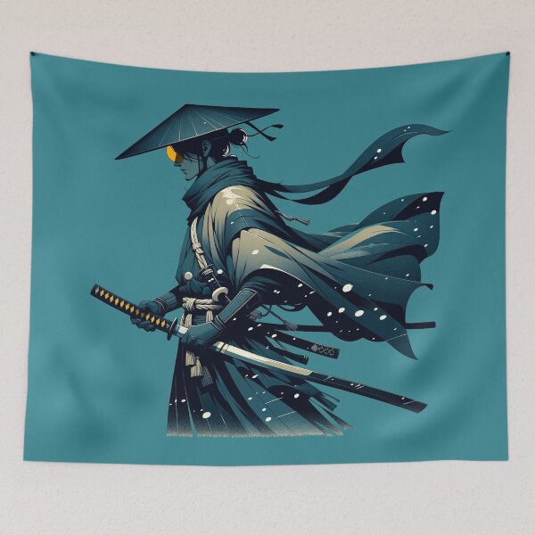 Item preview, Blue Eye Samurai - Retro Vintage Stylized designed and sold by Retro Travel Design.
