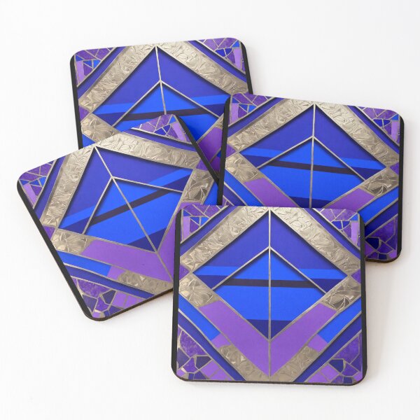 Aperçu de l'œuvre Losange bleu roi violet créée et vendue par UZRWRLD .