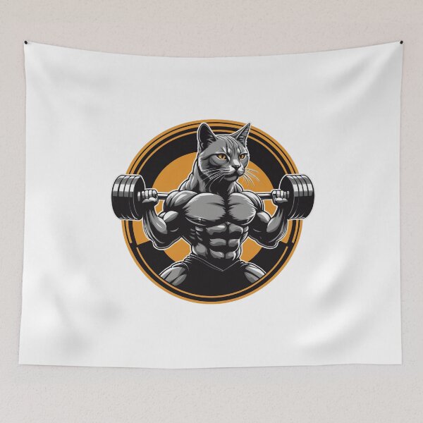 Item preview, Muscle Cat Sport Logo designed and sold by Simplybe1.