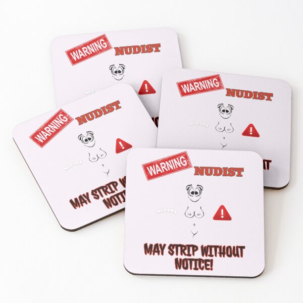 Item preview, Warning! May Strip without Notice! Nudist F Bits designed and sold by NUDIMS.