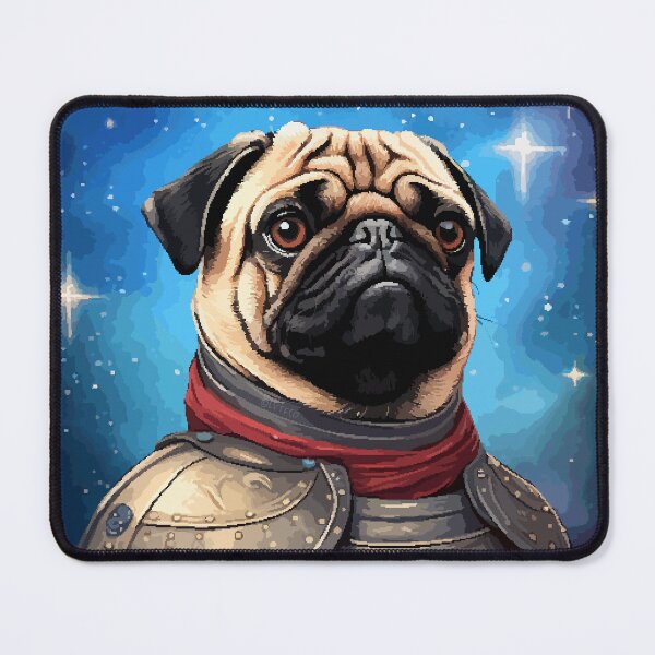 Item preview, Pug Knight Warrior Character Funny Cute Retro Pixel Art designed and sold by LVTFCOarts.