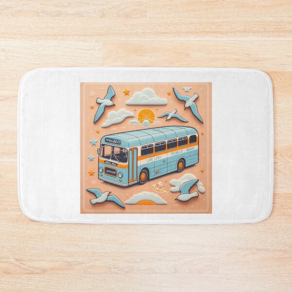 Item preview, Lovejoy Pebblebrain Model Buses with Seagulls and Clouds designed and sold by NeonPinkTears.