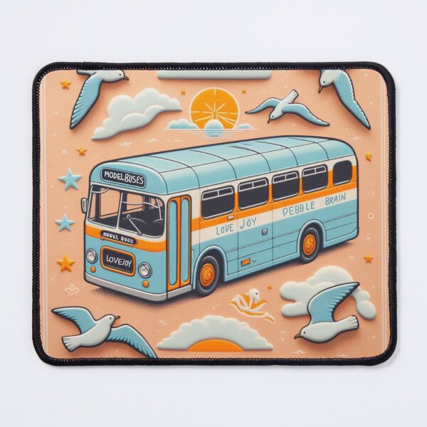 Item preview, Lovejoy Pebblebrain Model Buses with Seagulls and Clouds designed and sold by NeonPinkTears.
