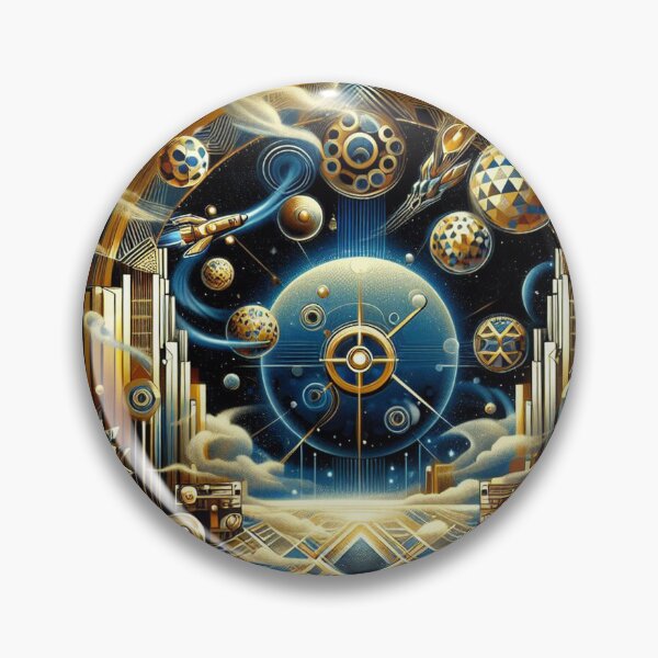Item preview, Art Deco outer space designed and sold by Foxlindesigns.