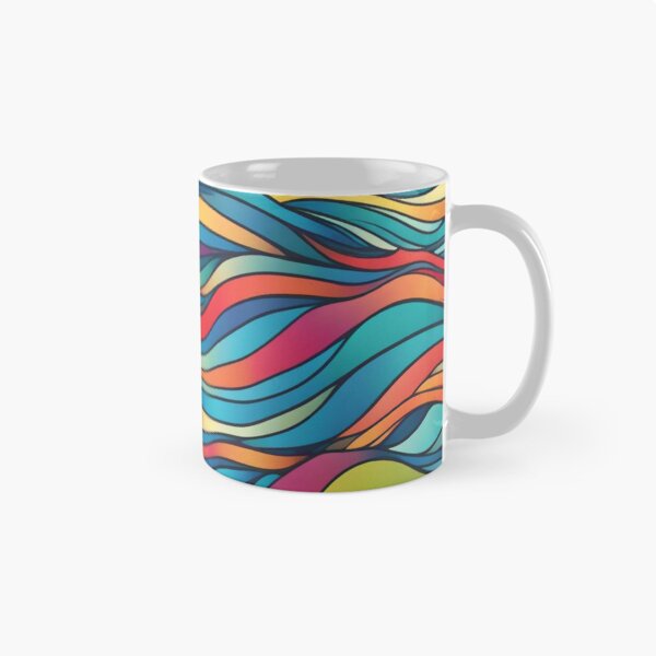 Item preview, Abstract Colorful Waves Pattern designed and sold by calibrit.