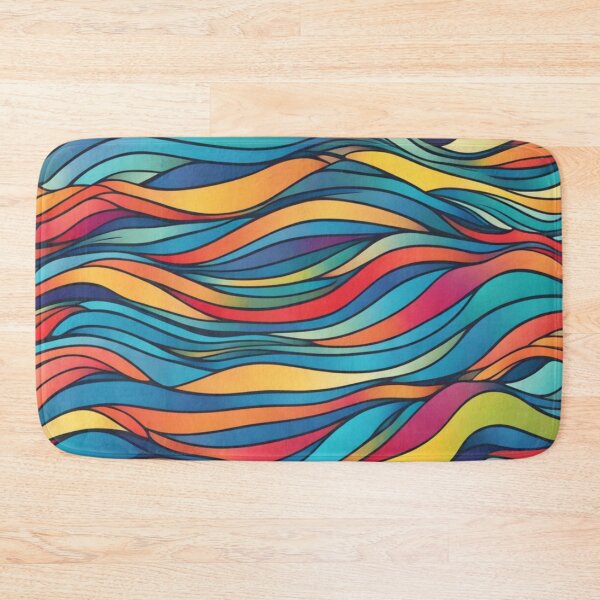 Item preview, Abstract Colorful Waves Pattern designed and sold by calibrit.